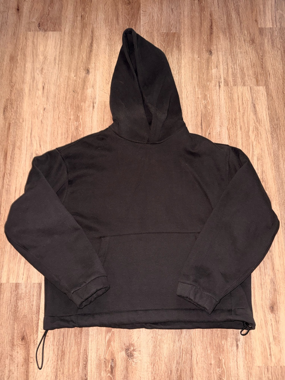 Men's Black Hooded Sweater - Standard Cloth